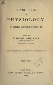 Cover of: Hand-book of physiology by William Senhouse Kirkes