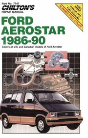 Cover of: Chilton's Repair Manual: Ford Aerostar 1986-1990 (Chilton's Repair Manual (Model Specific))