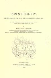 Cover of: Town geology: the lesson of the Philadelphia rocks.