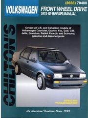 Cover of: Chilton's VW front wheel drive 1974-89 repair manual