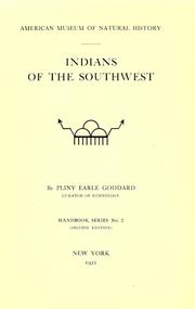 Cover of: Indians of the Southwest by Pliny Earle Goddard