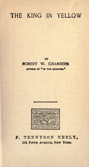 Cover of: The King in Yellow by Robert W. Chambers