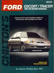 Chilton's Ford Lincoln coupes and sedans, 1988-00 repair manual by Kevin M. G. Maher, Thomas A. Mellon