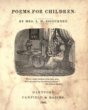Cover of: Poems for children by Lydia H. Sigourney