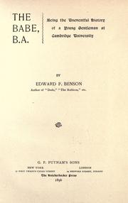 The Babe, B.A. by E. F. Benson