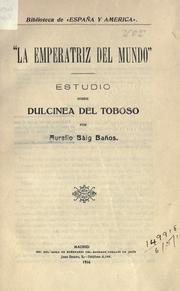 Cover of: "La Emperatriz del Mundo": estudio sobre Dulcinea del Tobos