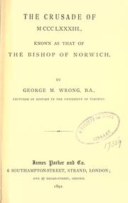 Cover of: The crusade of 1383: known as that the bishop of Norwich.