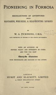 Cover of: Pioneering in Formosa by William Alexander Pickering