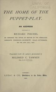 Cover of: The home of the puppet-play. by Richard Pischel
