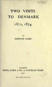Cover of: Two visits to Denmark 1872, 1874