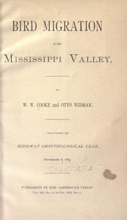 Cover of: Bird migration in the Mississippi Valley