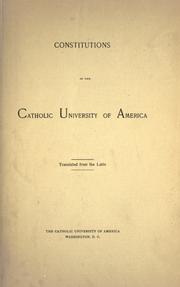 Cover of: Constitutions