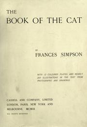 Cover of: The book of the cat by Simpson, Frances Miss.