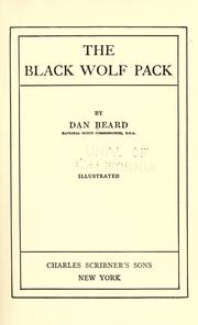 Cover of: The black wolf pack