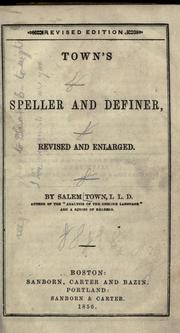 Cover of: Town's new speller and definer