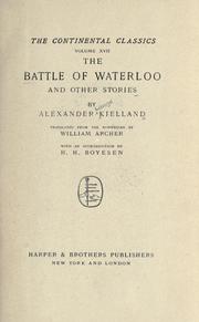 Cover of: The battle of Waterloo and other stories by Alexander Lange Kielland