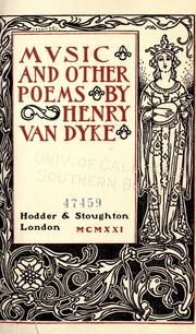 Music, and other poems by Henry van Dyke