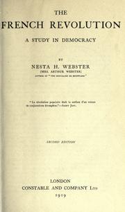 Cover of: The French Revolution by Nesta Helen Webster