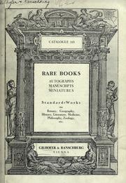 Cover of: A beautiful collection of fine and rare books, autographs, manuscripts, miniatures
