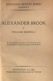 Cover of: Alexander Brook by William Murrell