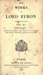 Cover of: The works of Lord Byron