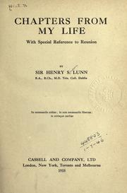 Chapters from my life by Lunn, Henry Simpson Sir