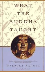 What the Buddha taught by Walpola Rahula