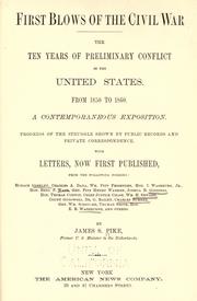 Cover of: First blows of the Civil War