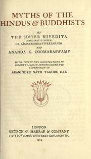 Cover of: Myths of the Hindus & Buddhists by Margaret Elizabeth Noble