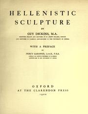 Cover of: Hellenistic sculpture by Dickins, Guy