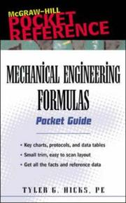 Cover of: Mechanical Engineering Formulas Pocket Guide (Mcgraw-Hill Pocket Reference)