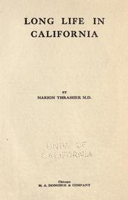 Cover of: Long life in California