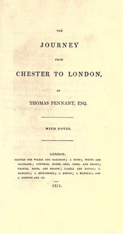 Cover of: The journey from Chester to London.