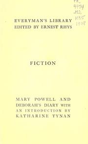 Cover of: Mary Powell & Deborah's diary.