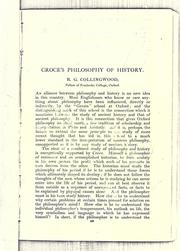 Cover of: Croce's philosophy of history.