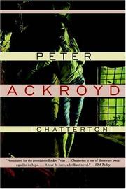 Cover of: Chatterton by Peter Ackroyd