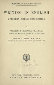 Cover of: Writing in English: a modern school composition