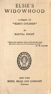 Cover of: Elsie's widowhood by Martha Finley