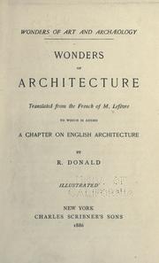 Cover of: Wonders of architecture.
