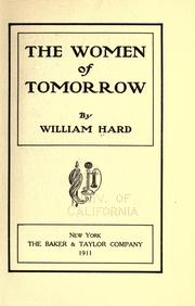 Cover of: The women of tomorrow