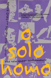 Cover of: O solo homo by edited by Holly Hughes & David Román.