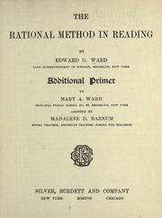 Cover of: The rational method in reading by Edward G. Ward