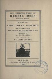 Cover of: From Ibsen's workshop by Henrik Ibsen