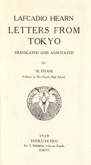 Cover of: Letters from Tokyo