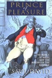 Cover of: The Prince of Pleasure by Saul David