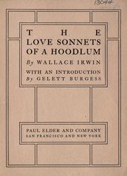 Cover of: The love sonnets of a hoodlum