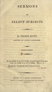 Cover of: Sermons on select subjects by Thomas Scott