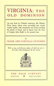 Cover of: Virginia: the Old Dominion by Frank Hutchins