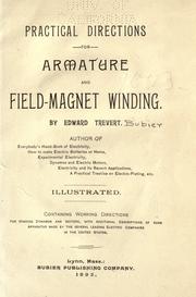 Cover of: Practical directions for armature field-magnet winding