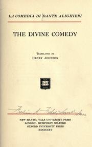Cover of: The Divine comedy by Dante Alighieri